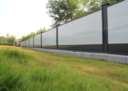 深圳市政圍擋，市政施工圍擋安裝現場效果圖-A/B/C類圍擋-深圳市大通建材有限公司鋼圍擋生產定制廠家